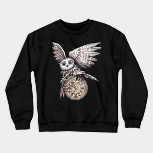 Tempus Fugit Owl Crewneck Sweatshirt